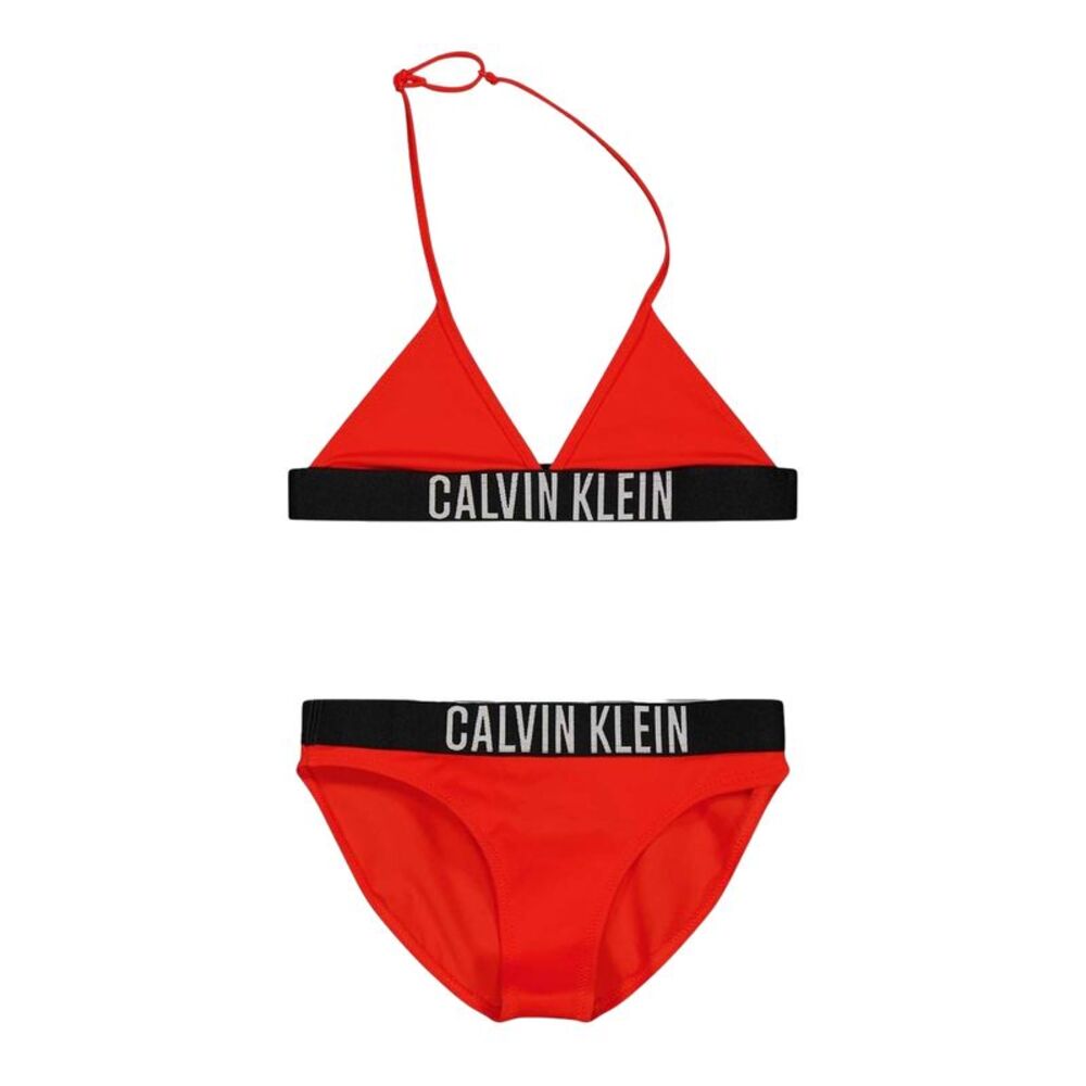 Calvin Klein Girls Triangle Cups Two-Piece Swimsuit / Pink